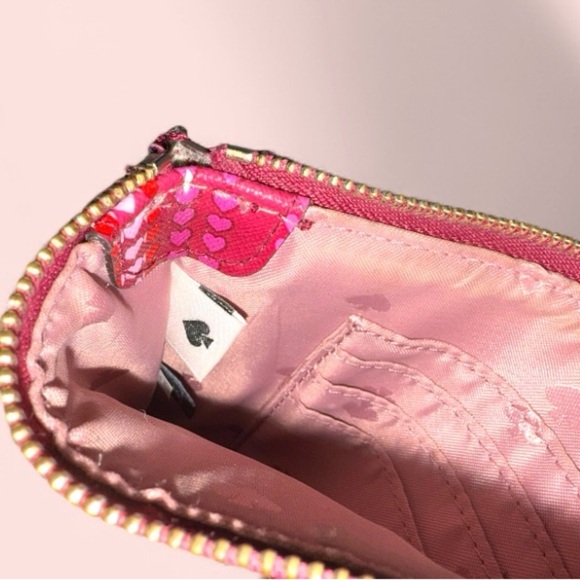 KATE SPADE Shore Street Heart Stripe Tini Clutch with Wrist Strap - Picture 8 of 9